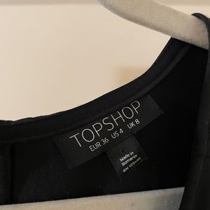 Black satin TopShop jumpsuit